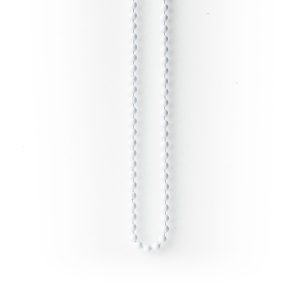PRE LOOPED CHAIN NICKEL PURE WHITE