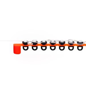 LINKED CARRIER FOR HOOK - ON STRIP